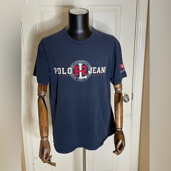 polo jeans company Other - Vintage 90s Polo Jeans Co Embroidered Shirt Ralph Lauren Athletic Preppy Men L 